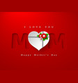 happy mothers day greeting card vector image vector image