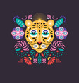 leopard stylized vector image vector image