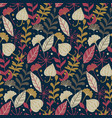 modern seamless pattern with hand drawn wild vector image vector image