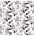 seamless pattern with seagulls vector image vector image