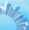 city real estate background vector image vector image