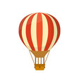 flat hot air balloon symbol vector image