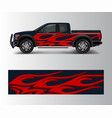 truck and cargo van wrap car decal wrap design vector image vector image