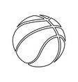 basketball ball equipment vector image