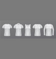 white women t-shirts realistic female clothes vector image vector image