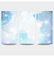 winter backgrounds set with snowflakes abstract vector image