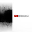 abstract black ink wash painting on white vector image
