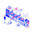 flat color modern isometric design - automated vector image