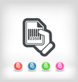 barcode document vector image vector image