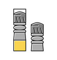 bullets for pneumatic weapon color icon vector image