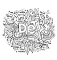 diet hand lettering and doodles elements vector image