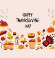 thanksgiving design with holiday symbols turkey vector image vector image