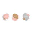 set of abstract creative backgrounds in minimal vector image
