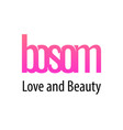 bosom header for logo emblem or banner vector image