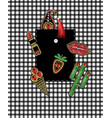 design of pocket of shirt from patches vector image vector image