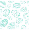 easter egg seamless pattern pastel color holiday vector image
