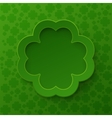 happy st patrick day poster clover frame vector image vector image