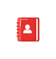 contact book icon design address book design vector image