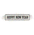 happy new year confetti 2023 christmas banner text vector image