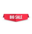 modern big sale banner best offer label for web vector image vector image