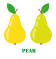 pear isolated object vector image