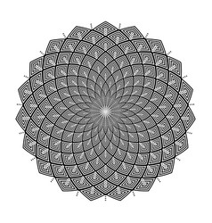 Abstract circle rotation pattern Royalty Free Vector Image