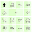 jet icons vector image vector image