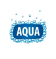 logo water vector image