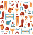 equestrian pattern vector image
