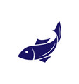 fish icon design template isolated vector image