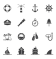 marine and nautical icon vector image