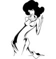 beautiful girl vector image