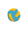 colorful beach volleyball ball icon isolated vector image