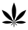 Marijuana pot weed leaf Royalty Free Vector Image