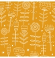 flower yellow background vector image vector image