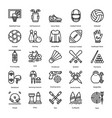 sports icons set vector image