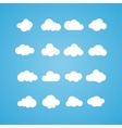 clouds collection concept - computing web and app vector image