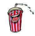 cola drink character isolate on white background vector image