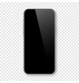 realistic smartphone with blank touch screen vector image