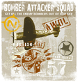 bomber attacker squad vector image