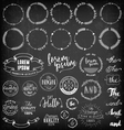 set of vintage badges and labels vector image