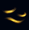 abstract light effect glowing trail vector image