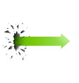 arrow pierced through the wall vector image