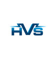 hvs - logo template 100 percent fully editable vector image vector image