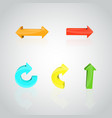 set of arrows vector image vector image