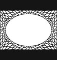 oval frame with natural texture vector image