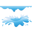 water splash vector image