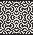 geometric seamless pattern with curved shapes vector image