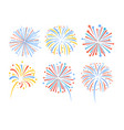 firework pattern display celebration vector image