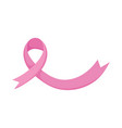 breast cancer awareness month pink ribbon positive vector image
